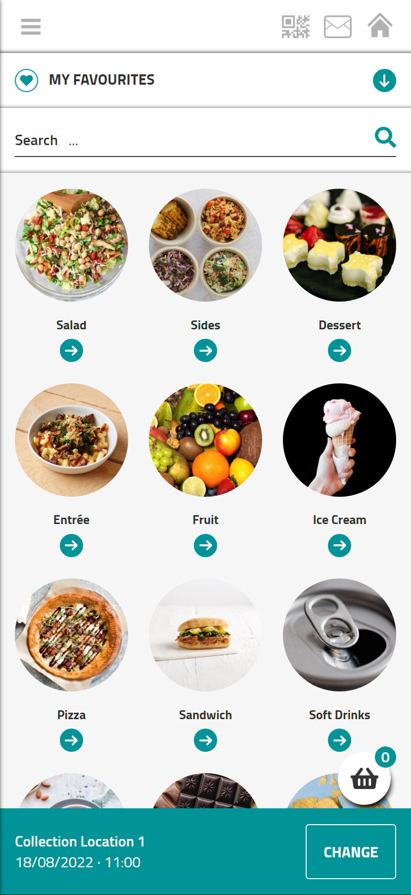 Order Ahead Food Menu