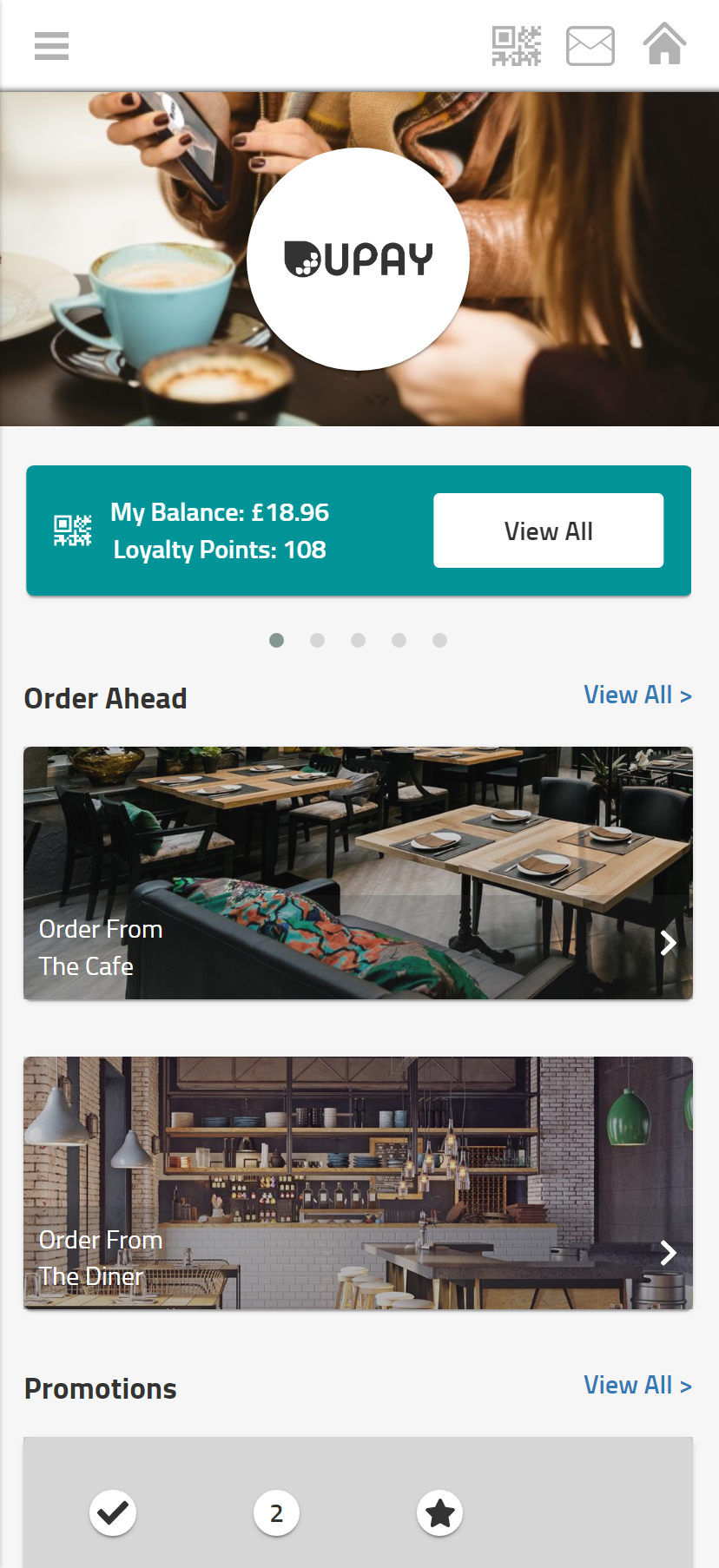 Upay App Home Screen